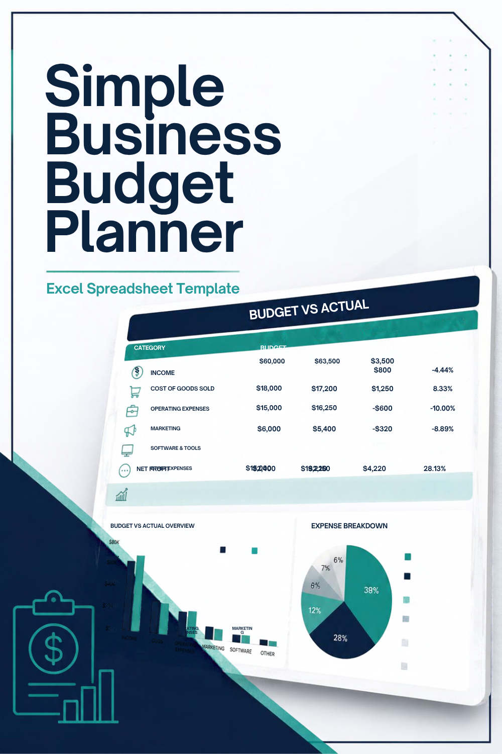 Simple Business Budget Planner cover image