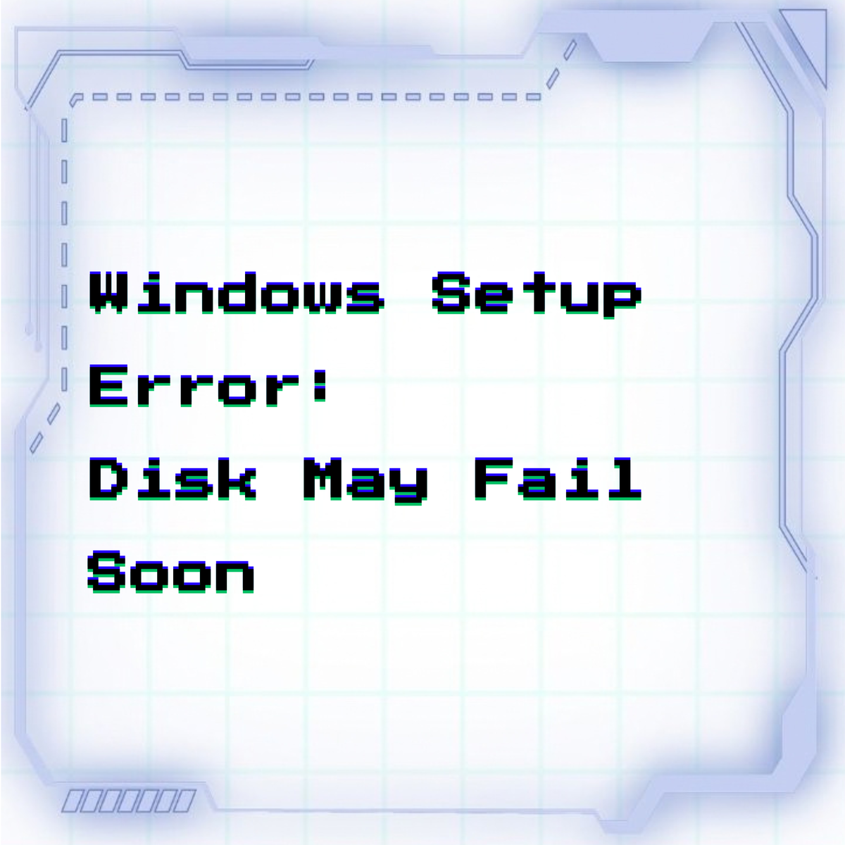 Windows Setup error: disk may fail soon (SMART warning)